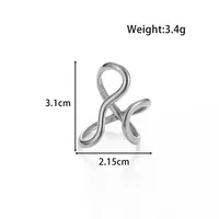 Vintage Style French Style Simple Style Geometric Starfish Shell 304 Stainless Steel Unisex Open Rings sku image 1