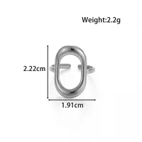 Vintage Style French Style Simple Style Geometric Starfish Shell 304 Stainless Steel Unisex Open Rings sku image 5