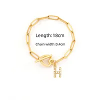Elegant Simple Style Letter Heart Shape 201 Stainless Steel Copper Mother'S Day Women's Bracelets sku image 8