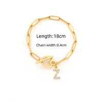 Elegant Simple Style Letter Heart Shape 201 Stainless Steel Copper Mother'S Day Women's Bracelets sku image 23