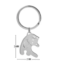 Cute Cat 201 Stainless Steel Women's Keychain main image 2