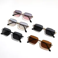 Vacation Simple Style Color Block Ac Square Full Frame Glasses main image 1