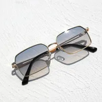 Vacation Simple Style Color Block Ac Square Full Frame Glasses main image 5