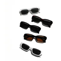 Vacation Simple Style Solid Color Ac Square Full Frame Glasses main image 1
