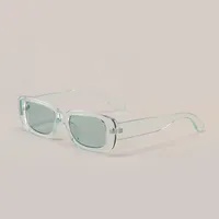Hip-Hop Streetwear Solid Color Ac Square Full Frame Glasses main image 4