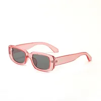 Hip-Hop Streetwear Solid Color Ac Square Full Frame Glasses main image 5