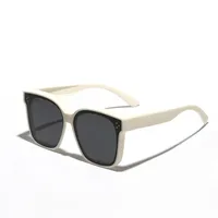 Punk Streetwear Solid Color Tac Square Full Frame Glasses sku image 3