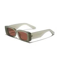 Retro Streetwear Solid Color Ac Square Full Frame Glasses main image 3