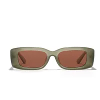 Retro Streetwear Solid Color Ac Square Full Frame Glasses sku image 2