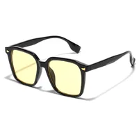 Vacation Classic Style Solid Color Ac Square Full Frame Glasses sku image 2