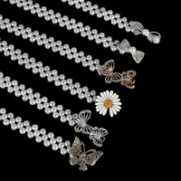 Sweet Flower Butterfly Imitation Pearl Rhinestone Women's Chain Belts main image 2