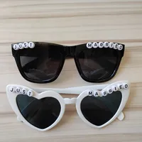 Streetwear Solid Color Plastic Heart Shape Full Frame Glasses main image 1