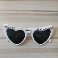 Streetwear Solid Color Plastic Heart Shape Full Frame Glasses main image 2