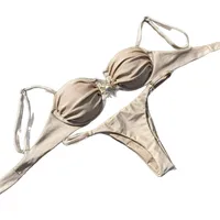 Women's Solid Color 2 Pieces Set Swimwear main image 5