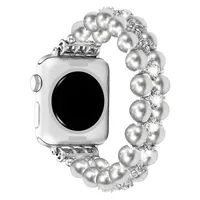 Casual Elegant Glam Solid Color Artificial Pearl Alloy Metal Watch Bands & Straps main image 2