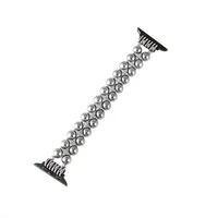 Casual Elegant Glam Solid Color Artificial Pearl Alloy Metal Watch Bands & Straps sku image 9