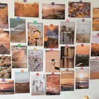 1 Set Letter Landscape Holiday Daily Paper Card Sweet sku image 3