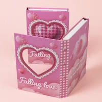 1 Piece Letter Heart Shape Learning Raw Wood Pulp Coated Paper Cute Notebook main image 3