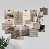 15 Pieces Per Set Letter Car Vase Daily Selfie Paper Card Retro Simple Style main image 4