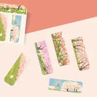5 PCS/Package Flower Learning Magnet Pastoral Bookmark main image 1