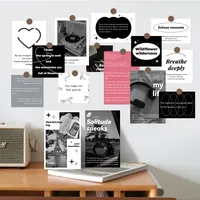 15 Pieces Per Set Letter Daily Selfie Paper Card Modern Style Simple Style main image 1
