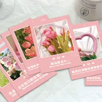 A Set Of 10 Sheets Letter Flower Daily Selfie Paper Card Romantic Sweet main image 2