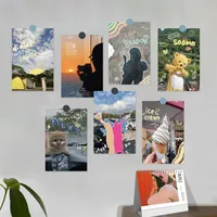 A Set Of 10 Sheets Human Letter Bear Daily Selfie Paper Card Cute main image 1