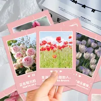 A Set Of 10 Sheets Letter Flower Daily Selfie Paper Card Romantic Sweet main image 4