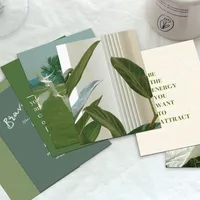 A Set Of 10 Sheets Letter Plant Bird Daily Selfie Paper Card Simple Style main image 2