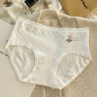 Flower Mid Waist Panties sku image 1