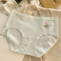 Flower Mid Waist Panties sku image 4