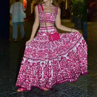 Casual Holiday Daily Women's Elegant Color Block Polyester Skirt Sets Shorts Sets main image 1