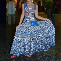 Casual Holiday Daily Women's Elegant Color Block Polyester Skirt Sets Shorts Sets sku image 10