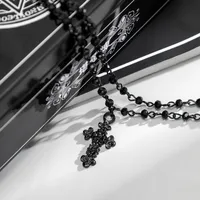 Elegant Vintage Style Cross Alloy Women's Pendant Necklace main image 6