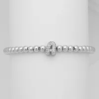 Simple Style Letter Copper Inlay Zircon Unisex Bracelets sku image 1