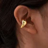 1 Piece Hip-Hop Semicircle Plating 201 Stainless Steel 18K Gold Plated Cartilage Earrings main image 4