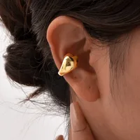 1 Piece Hip-Hop Semicircle Plating 201 Stainless Steel 18K Gold Plated Cartilage Earrings main image 10