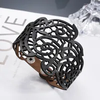 Retro Novelty Geometric Pu Leather Men's Bangle main image 1