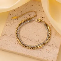 Elegant Modern Style Heart Shape Butterfly Titanium Steel Plating Zircon Women's Bracelets sku image 20