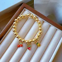 Modern Style Classic Style Cherry Strawberry Chili Copper Women's Bracelets main image 4