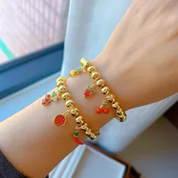 Modern Style Classic Style Cherry Strawberry Chili Copper Women's Bracelets main image 5