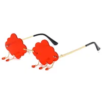 Simple Style Clouds Pc Special-Shaped Mirror Frameless Glasses main image 4