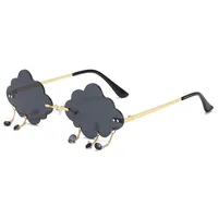 Simple Style Clouds Pc Special-Shaped Mirror Frameless Glasses main image 5