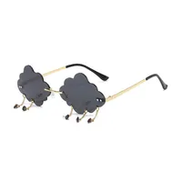 Simple Style Clouds Pc Special-Shaped Mirror Frameless Glasses sku image 1