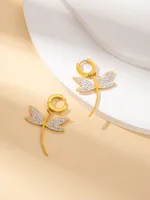 Casual Elegant Simple Style Heart Shape Titanium Steel Plating Women's Jewelry Set sku image 24