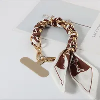Polyester Metal Geometric Simple Style Mobile Phone Lanyard Phone Cases sku image 1