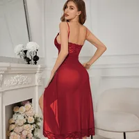 Holiday Home Vacation Sexy Solid Color Polyester Pajama Sets main image 2
