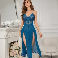 Holiday Home Vacation Sexy Solid Color Polyester Pajama Sets main image 7