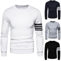 Men's Long Sleeve Logo Print Round Neck Pullover Hooded Sweatshirt - Autumn Winter Casual Warm Fleece Lining main image 1