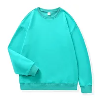 Lightweight Autumn Drop Shoulder 100% Cotton Round Neck Sweatshirt - Trendy Fashion Custom Logo Printing main image 1